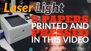 Testing 9 Laser Light transfer papers with one of the cheapest desktop printer The HP M254DW [upl. by Orion]