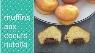 recette muffin coeur Nutella [upl. by Burl]