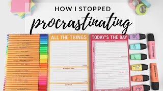 How I stopped procrastinating  tips for productivity [upl. by Dietz977]