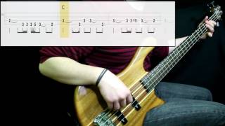 Radiohead  Creep Bass Cover Play Along Tabs In Video [upl. by Elrod235]