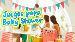 JUEGOS Y ACTIVIDADES PARA BABY SHOWER 🍭 [upl. by Abijah606]