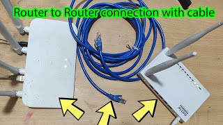 How to connect router to router with LAN cable [upl. by Analed]