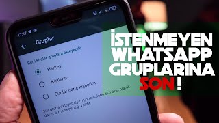 İstenmeyen WhatsApp Gruplarına Son  WhatsApp Grup Engelleme [upl. by Rocca]