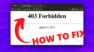 How to fix Nginx 403 Forbidden Error [upl. by Jeu]