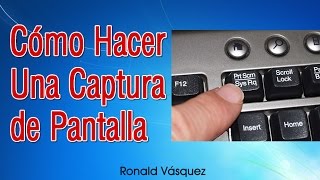 Como hacer una Captura de Pantalla en PC o Laptop [upl. by Lindberg]