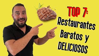 TOP 7 Restaurantes Baratos y DELICIOSOS [upl. by Izak951]