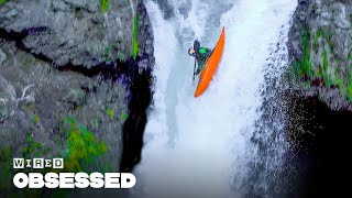 How This Guy Kayaks Over Massive Waterfalls  Obsessed  WIRED [upl. by Melborn]