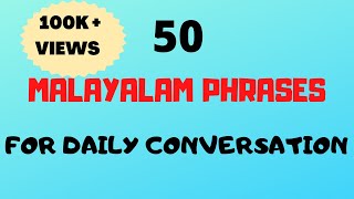 50 Malayalam Phrases amp words for Daily ConversationFluent in MalayalamMalayalam words [upl. by Cristina]