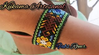 cómo hacer pulsera de chaquira 🙈🦂🦂🦂alacranes [upl. by Hashum637]