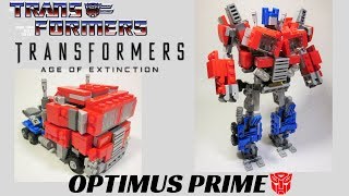 Lego Transformers Age of Extinction G1 Evasion Mode Optimus Prime [upl. by Ledoux856]