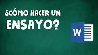 CÓMO HACER UN ENSAYO ACADÉMICO [upl. by Mcintyre]