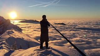 Alphorn Solo auf dem Schimbrig  über dem Nebelmeer [upl. by Jenni]