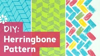 How to Make Herringbone Pattern [upl. by Bonnell909]