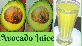 HOW TO MAKE AVOCADO JUICE [upl. by Anen]