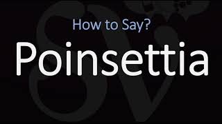 How to Pronounce Poinsettia CORRECTLY [upl. by Harragan]