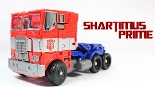 Transformers 4 Age of Extinction Optimus Prime Evasion Mode Voyager Class Movie Action Figure Review [upl. by Nailij]