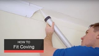 How to fit coving with Wickes [upl. by Anerol732]