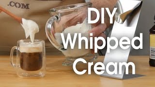 DIY whipped cream in 60 seconds [upl. by Elliven]