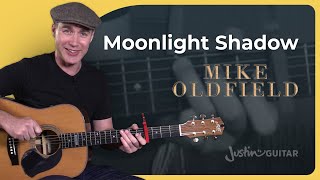 Moonlight Shadow by Mike Oldfield  Easy Guitar [upl. by Pena]