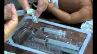 Medication Administration via Gastrostomy Tube via Syringe [upl. by Ellerret]