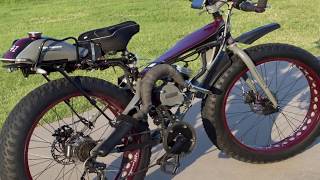 Custom Motorized Fat Tire Bike With Jackshaft Kit Explained [upl. by Wiltshire]