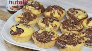 Saftige Nutella Muffins I Weich und fluffig [upl. by Valtin]