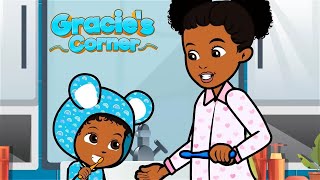 The Toothbrushing Song  Gracie’s Corner  Nursery Rhymes  Kids Songs [upl. by Cristen]