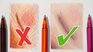 DOS AND DONTS  Get the EXACT Skin Tone You Want Using These Ballpoint Pen Techniques [upl. by Nahgrom706]