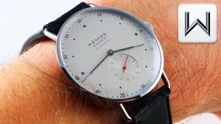 Nomos Glashutte Metro Neomatik 39 1113 Luxury Watch Review [upl. by Gershom768]