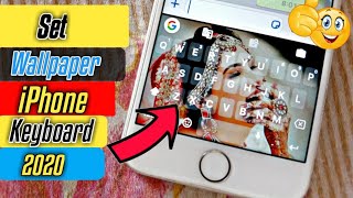 How To Set Wallpaper on iPhone Keyboard [upl. by Lledal]