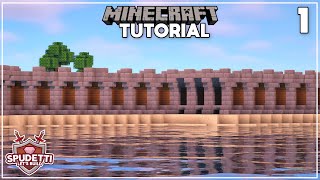 Minecraft Planning amp Walls  Lets Build a Medieval Village  Ep1 [upl. by Jake]