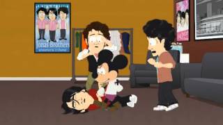 South Park  Mickey Mouse beats up the Jonas brothers [upl. by Savage831]