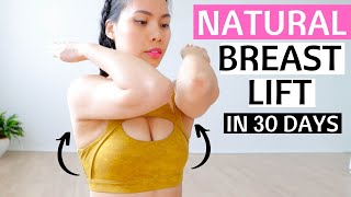 HOW TO NATURALLY LIFT YOUR BUST  with these 4 moves you can firm lift and tone START NOW [upl. by Lauri]