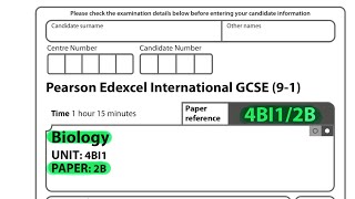 IGCSE  biology  paper 2B  Edexcel  January 2023 [upl. by Jollanta400]