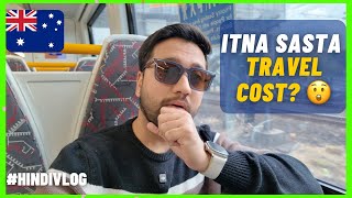 ONLY 50 CENTS TRAVEL COST IN AUSTRALIA 😲  INDIANS IN AUSTRALIA [upl. by Peisch]