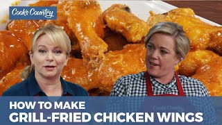 How to Make Crispy Grill Fried Chicken Wings [upl. by Tullius781]