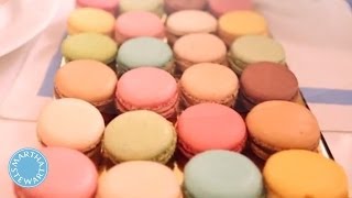 The History of Lauduree Macarons  Martha Stewart [upl. by Atteuqnas]