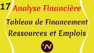 17 Analyse financière tableau emplois et ressources tableau de financement [upl. by Adnat]