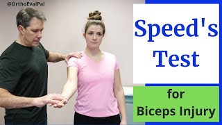 Speeds Test Biceps Tendinitis Test [upl. by Clem]