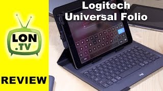 Logitech Universal Folio Review  Keyboard Case for iPad  Android and Windows Tablets  920008334 [upl. by Namrej]