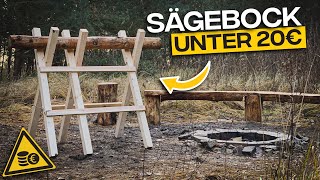 Sägebock für unter 20€ selber bauen  Schwedencamp [upl. by Arba410]