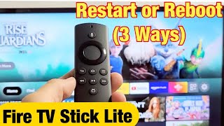 Fire TV Stick Lite 3 Ways to Restart  Reboot [upl. by Dey632]