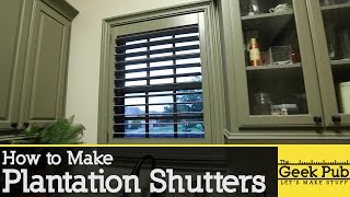 How to make Plantation Shutters [upl. by Medardas]