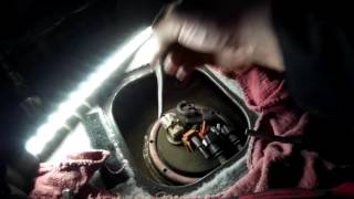 Kia Sorento Fuel Pump Sending Unit Pump Removal [upl. by Atnwahsal]