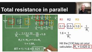 Calculating total resistance in circuits [upl. by Ravert]