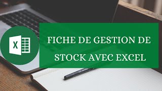 créer un FICHE DE GESTION DE STOCK AVEC EXCEL [upl. by Marleen386]