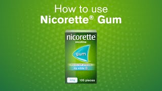 NICORETTE® How to Use Nicotine Gum [upl. by Annaitsirk876]