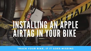 Installing An Apple AirTag Into A Bike [upl. by Milano349]