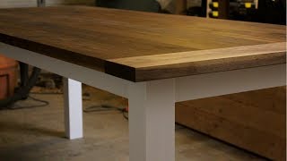 DIY Farmhouse Table with DrawBored Breadboard Ends DIY Woodworking [upl. by Ahcsap325]