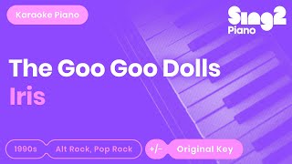 The Goo Goo Dolls  Iris Piano Karaoke [upl. by Ahsym829]